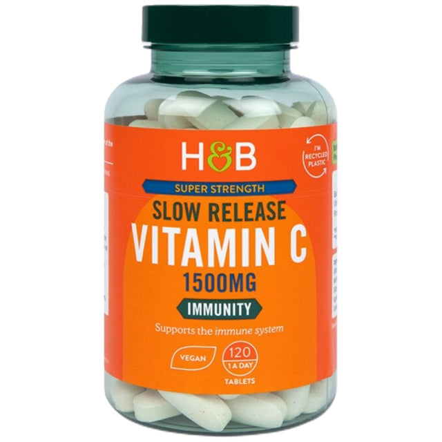 Super Strength Slow Release Vitamin C 1500 mg - 120 Таблетки - Nutra Best Bulgaria