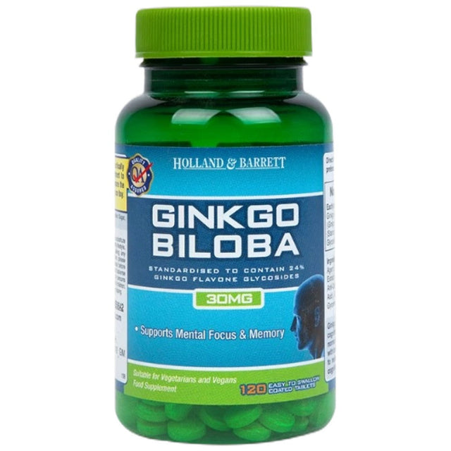 Ginkgo Biloba 30 mg - 120 капсули  Holland and Barrett - Nutra Best Bulgaria