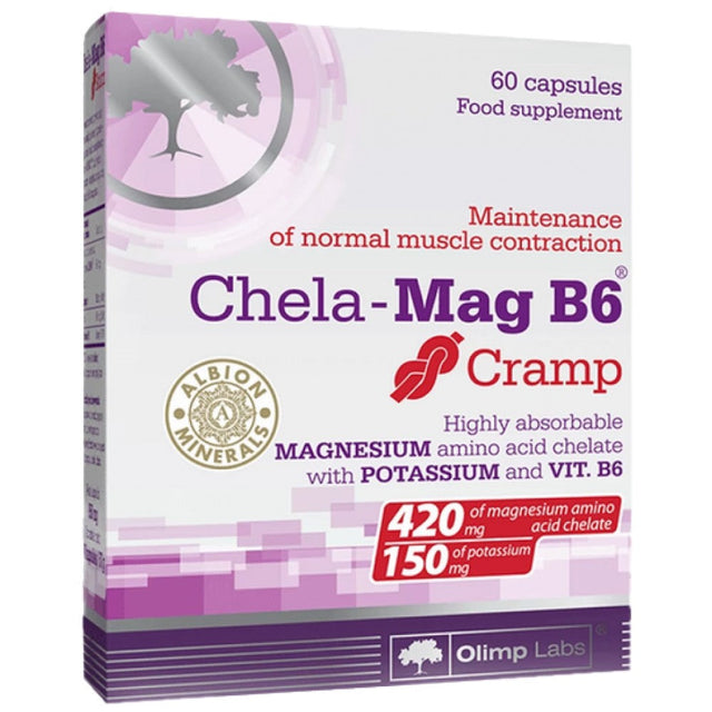 Chela - Mag B6 Cramp - 60 капсули - Nutra Best Bulgaria
