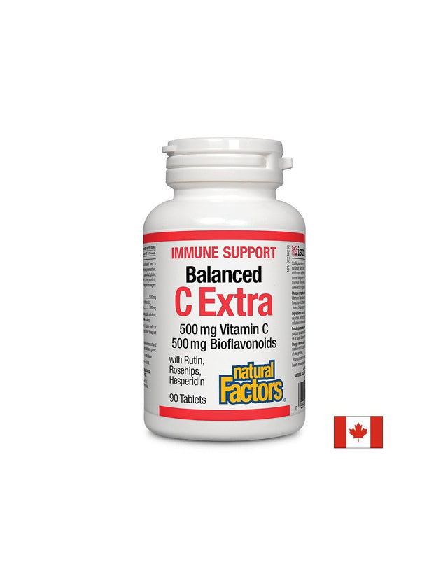 Immune Support Balanced C Extra 500 mg | With Bioflavonoids 500 mg - 90 Таблетки - Nutra Best Bulgaria
