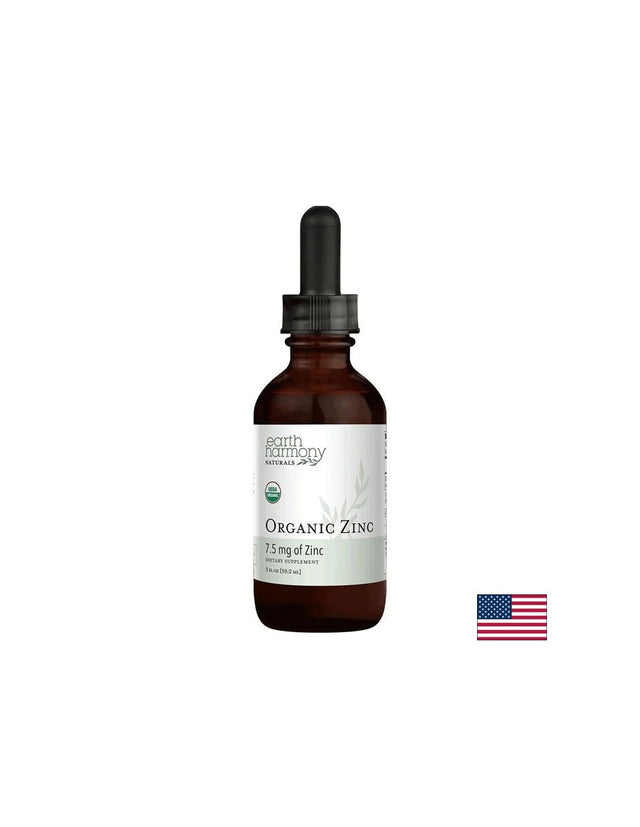 Имунитет - Цинк (сулфат), 15 mg х 59.2 ml капки Earth Harmony Naturals - Nutra Best Bulgaria
