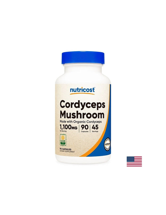 Имунитет и енергия - Кордицепс, 550 mg х 90 капсули - Nutra Best Bulgaria