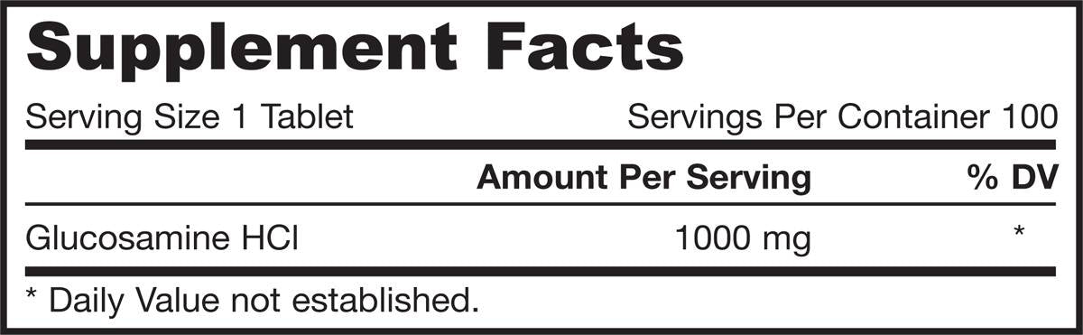 Glucosamine HCl Mega 1000 mg 100 Таблетки  Jarrow Formulas - Nutra Best Bulgaria