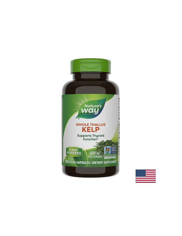 Kelp 600 mg - 180 капсули  Nature’s Way - Nutra Best Bulgaria