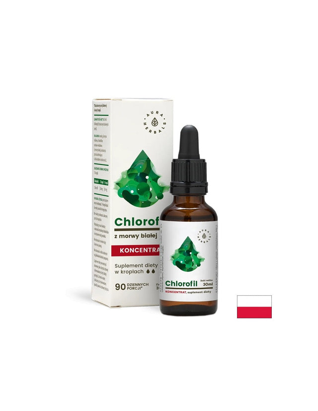 Детоксикация - Хлорофил, 30 ml капки Aura Herbals - Nutra Best Bulgaria