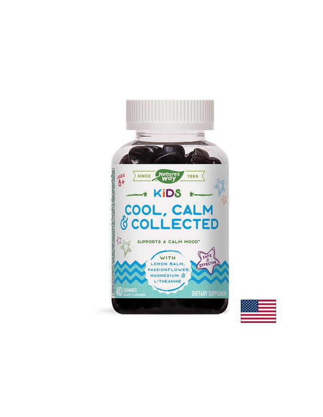 Kids Cool, Calm & Collected /С маточина, пасифлора, магнезий, Л-теанин/, 40 желирани таблетки Nature’s Way - Nutra Best Bulgaria