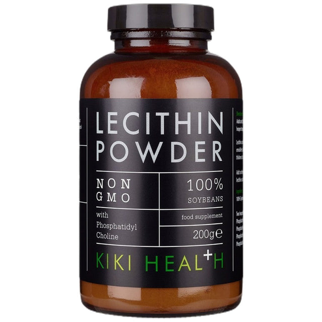 Lecithin Powder Non-GMO - 200 грама  KIKI Health - Nutra Best Bulgaria