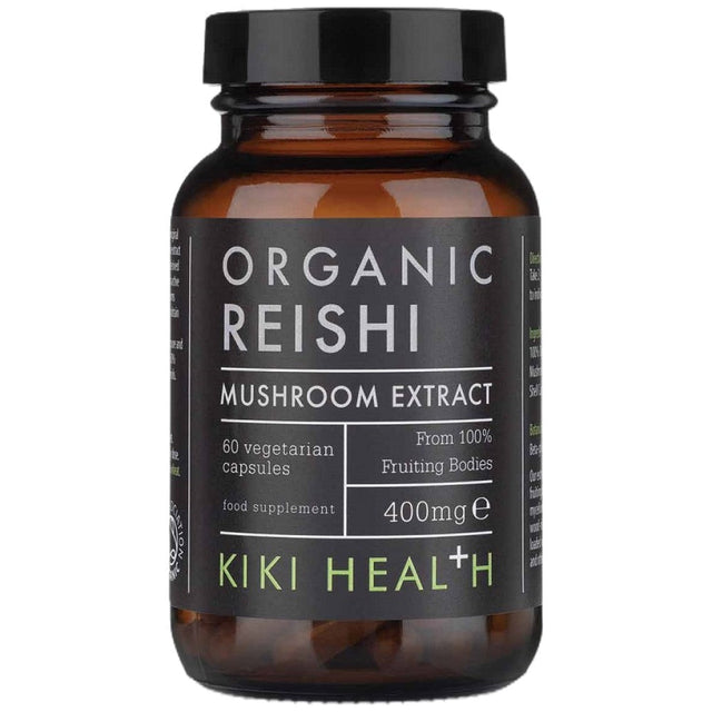 Organic Reishi Extract 400 mg - 60 капсули  KIKI Health - Nutra Best Bulgaria
