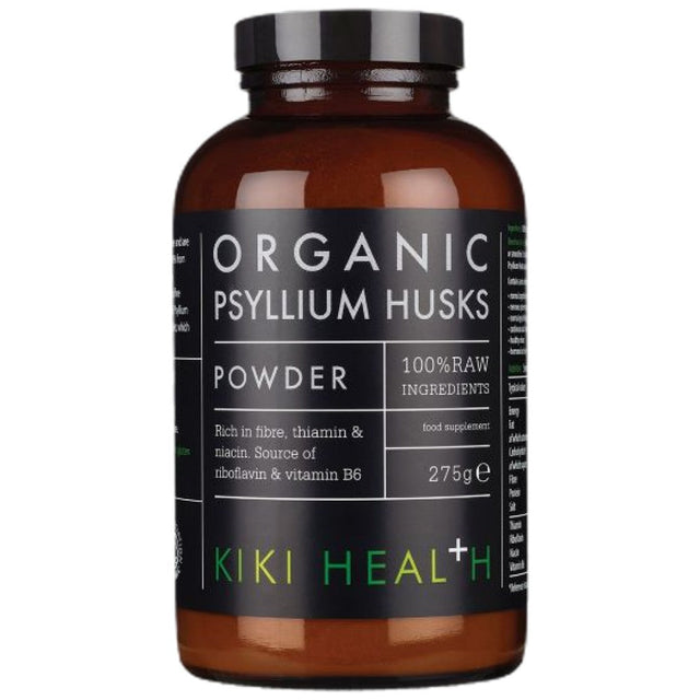 Organic Psyllium Husks Powder - 275 грама  KIKI Health - Nutra Best Bulgaria