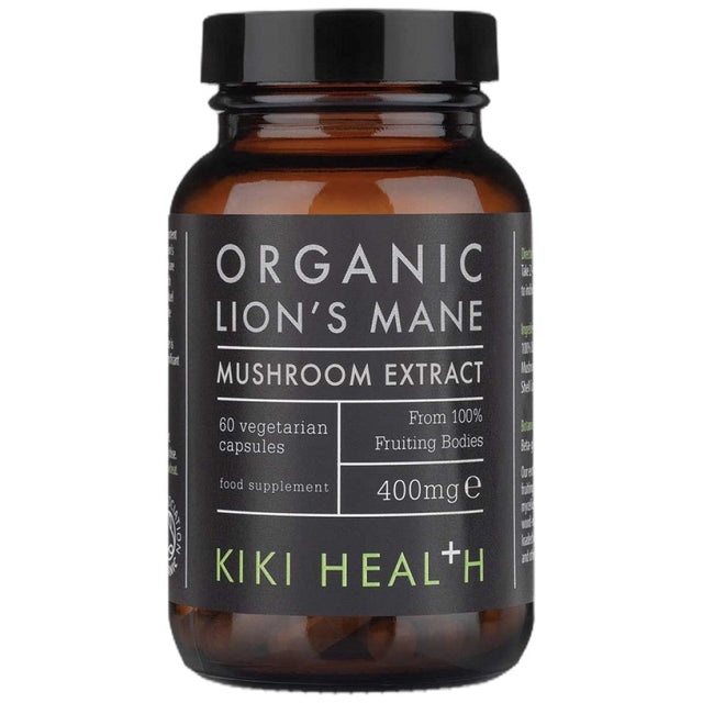 Lion's Mane's Extract Organic 400 mg - 60 капсули  KIKI Health - Nutra Best Bulgaria