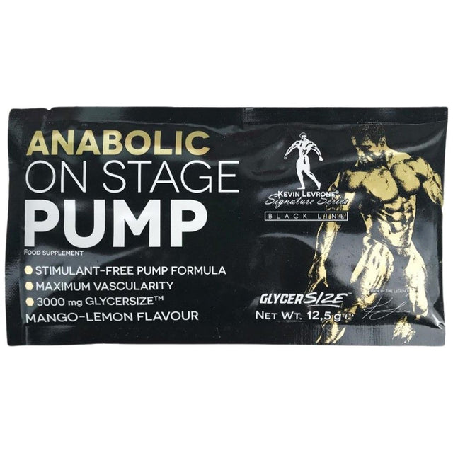 Anabolic On Stage Pump | Stim-Free Pre-Workout Formula - 12.5 грама  Kevin Levrone - Nutra Best Bulgaria