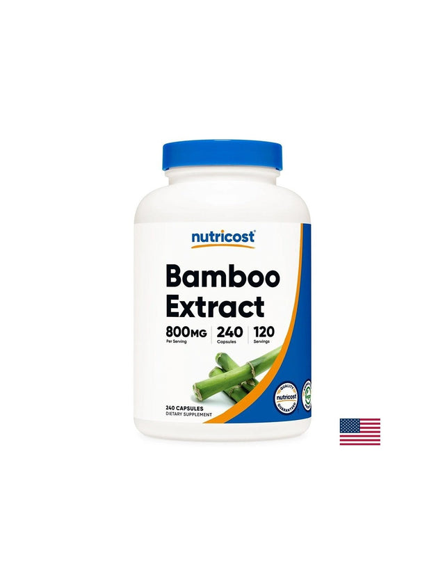 Коса и кожа - Екстракт от бамбук, 240 капсули  Nutricost - Nutra Best Bulgaria