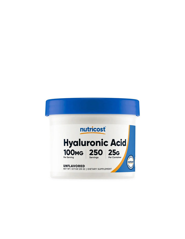 Коса и кожа - Хиалуронова киселина, 25 g прах Nutricost - Nutra Best Bulgaria