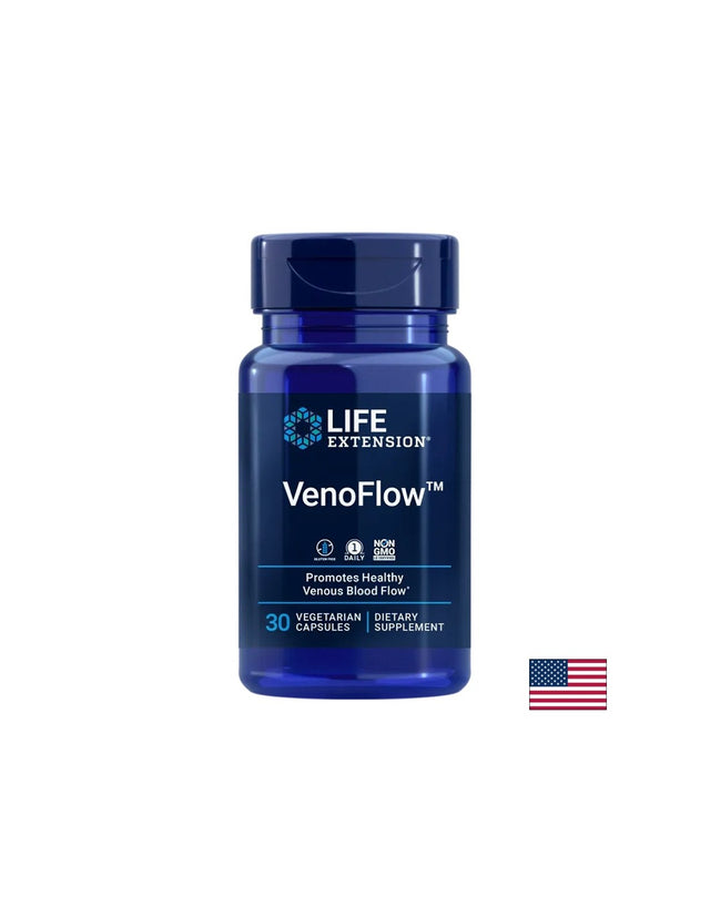 Кръвоносни съдове - VenoFlow™ Пикногенол + Натокиназа, 30 капсули  Life Extension - Nutra Best Bulgaria