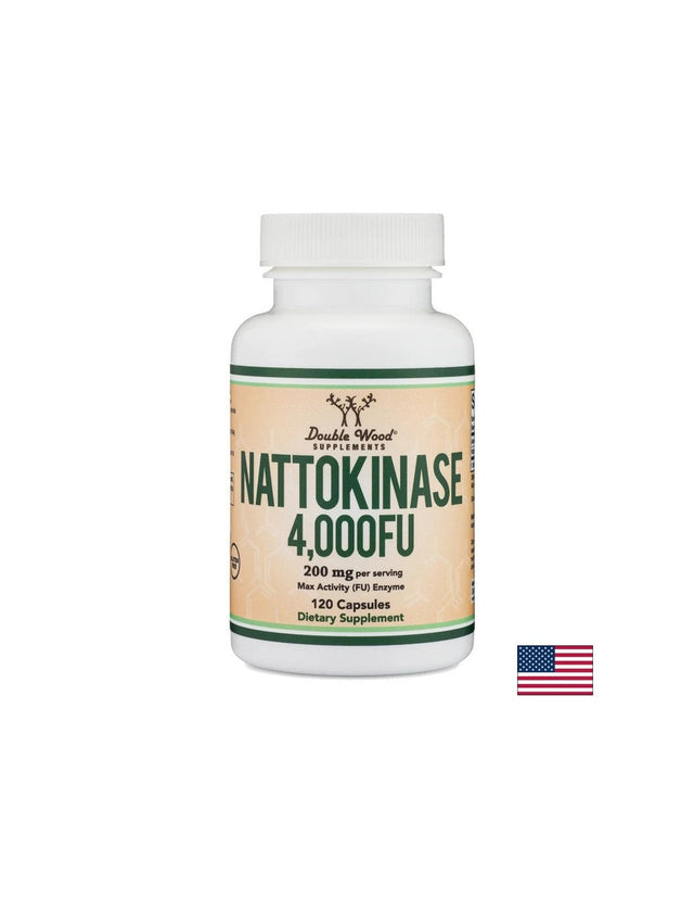 Кръвообращение - Натокиназа, 200 mg, 120 капсули Double Wood - Nutra Best Bulgaria