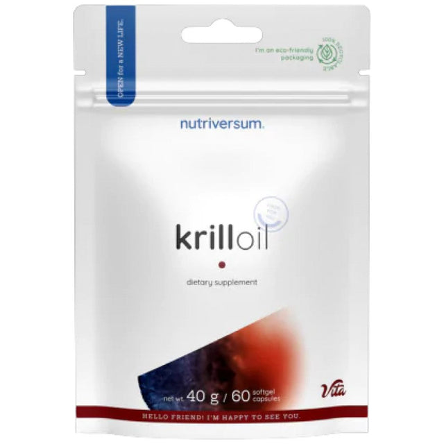 Krill Oil 500 mg - 60 Гел капсули  Nutriversum - Nutra Best Bulgaria
