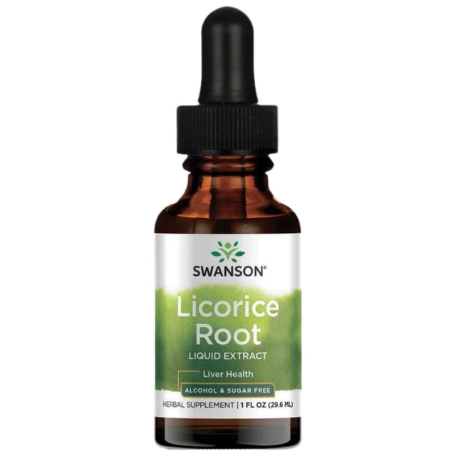 Licorice Root / Liquid Extract - 29.6 мл  Swanson - Nutra Best Bulgaria