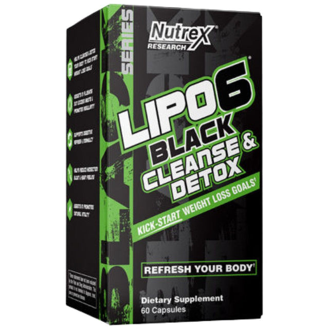 Lipo 6 Black | Cleanse & Detox - 60 капсули - Nutra Best Bulgaria