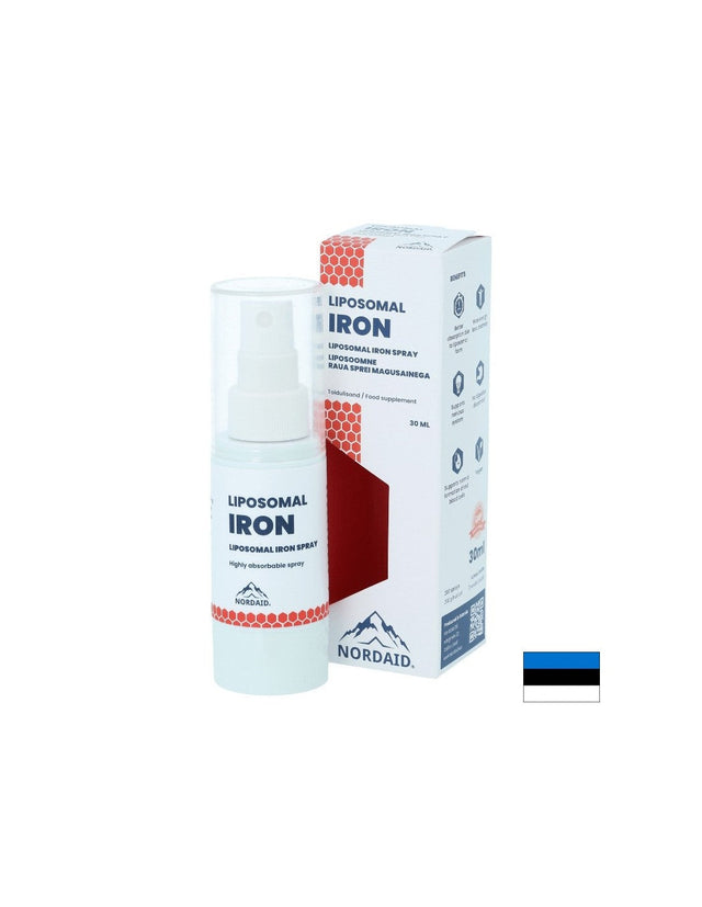 Липозомно желязо с висока абсорбция - Анемия и умора, Спрей за уста, 30 ml, 200 впръсквания - Nutra Best Bulgaria