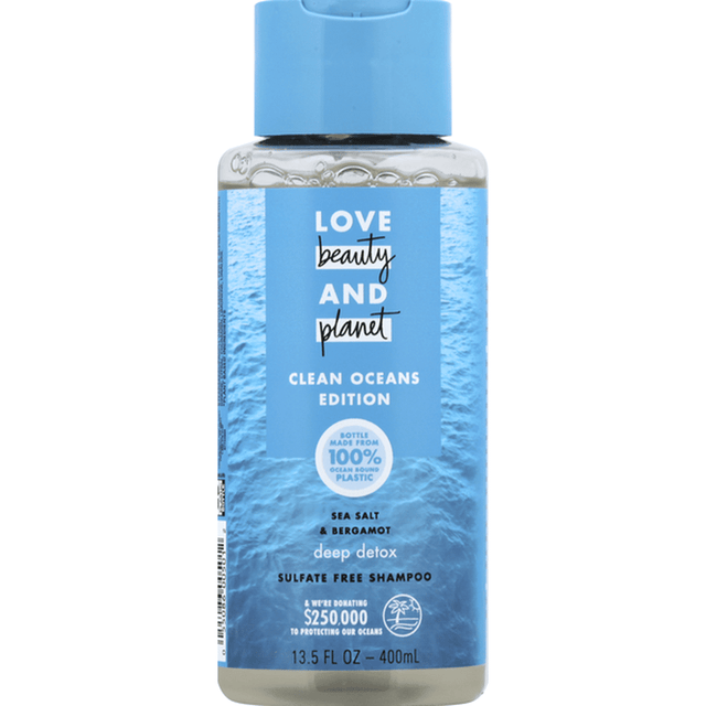 Love Beauty And Planet, Sea Salt and Bergamot, Шампоан за коса, 400 мл