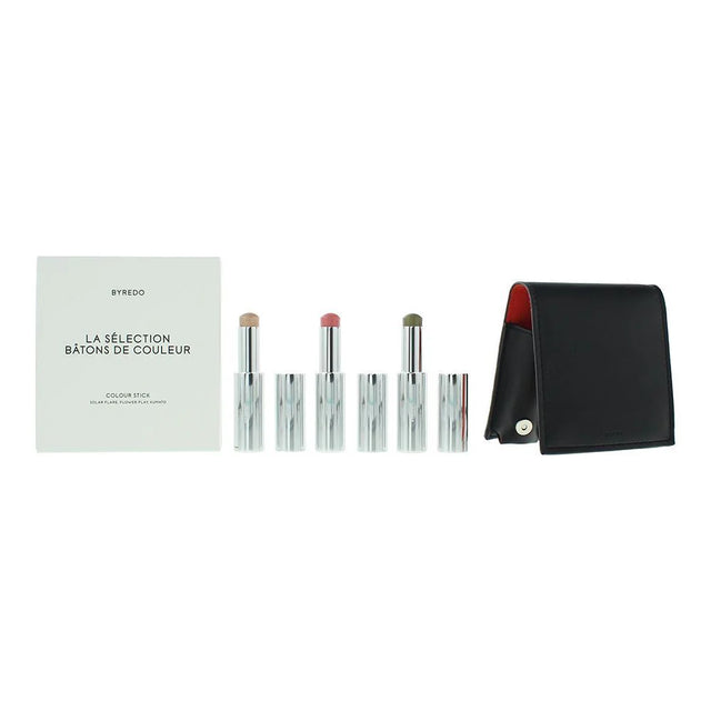 Orange Set Byredo: Colour Stick, Multifunctional, Eyeshadow Stick, 509, Solar Flare, 3.5 g + Colour Stick, Multifunctional, Eyeshadow Stick, Kumato Face, 3.5 g + Colour Stick, Multifunctional, Eyeshadow Stick, Flower Play, 3.5 g + Byredo, GWP Leather P...  Byredo - Nutra Best Bulgaria