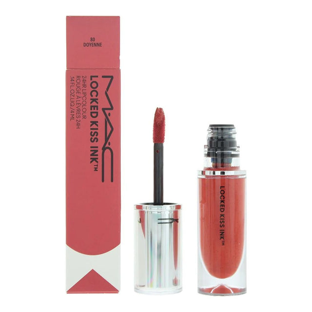 MAC, Locked Kiss Ink, Течно червило, 80, Doyenne, 4 мл