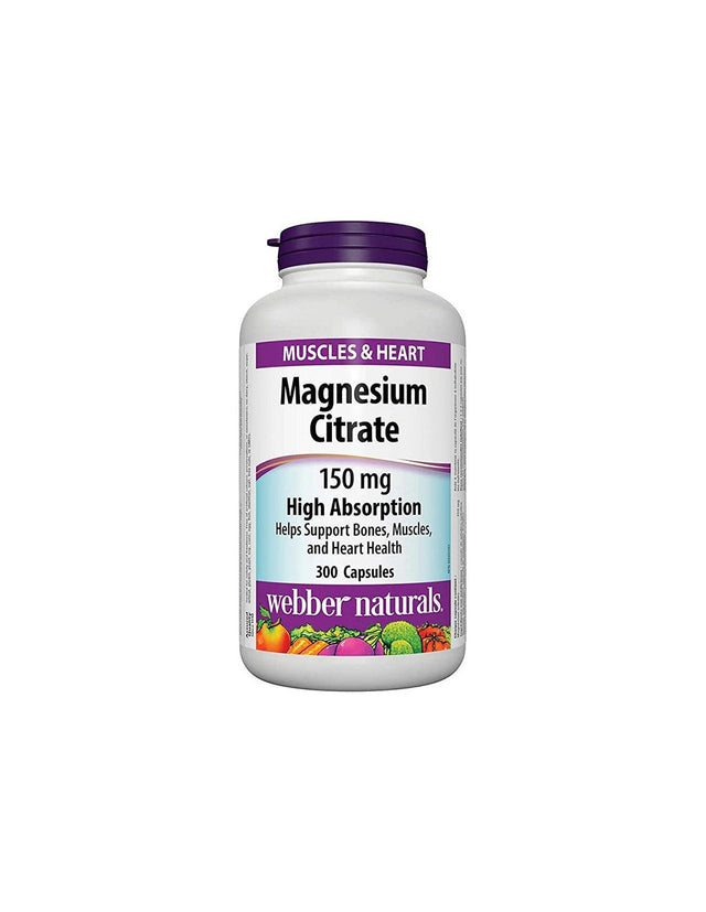 Magnesium Citrate High Absorption - Магнезий цитрат с висока абсорбация 150 mg, 300 капсули - Nutra Best