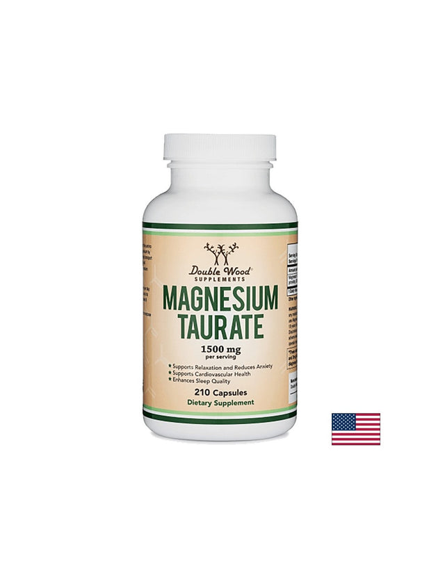 Magnesium taurate/ Магнезий таурат, 210 капсули Double Wood - Nutra Best Bulgaria