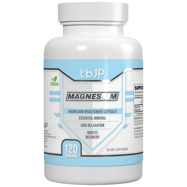JP Magnesium | as Magnesium Bisglycinate - 120 капсули - Nutra Best Bulgaria