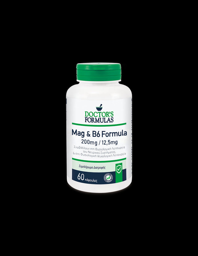 Магнезий + витамин В6 - мускулна и нервна система, 60 капсули Doctor’s Formulas - Nutra Best Bulgaria