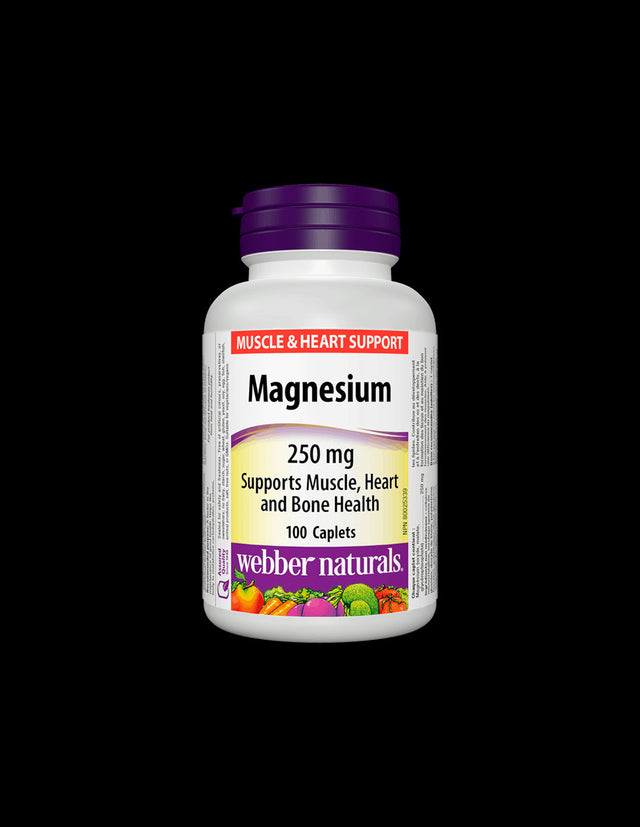 Magnesium/ Магнезий 250 mg x 100 каплети Webber Naturals - Nutra Best Bulgaria