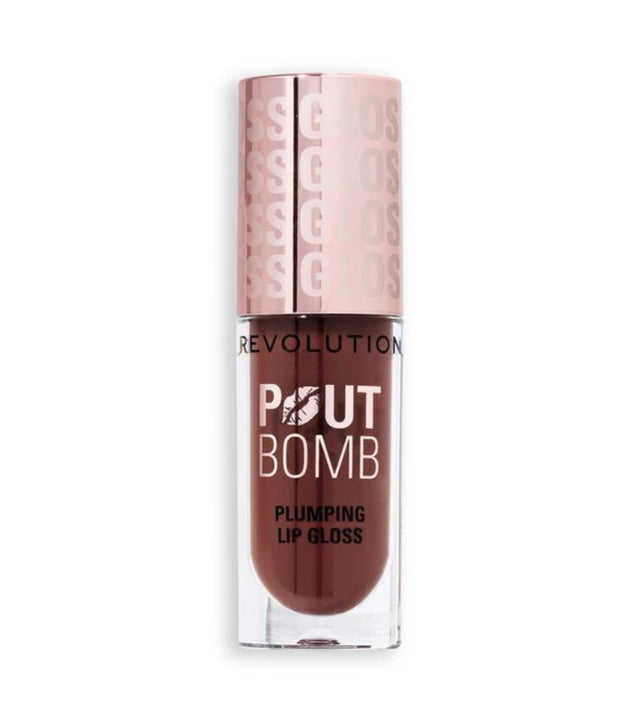 Makeup Revolution, Pout Bomb, Подпълване, Блеск за устни, Espresso Cool, 4.6 мл
