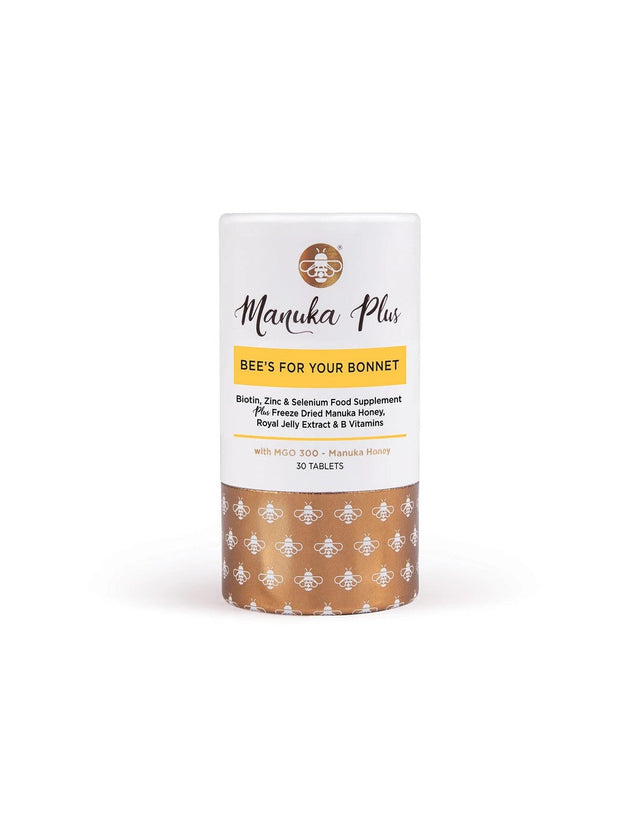 Manuka Plus® Bee`s For Your Bonnet/ Формула за коса, кожа и нокти с мед от Манука MGO 300 х 30 таблетки - Nutra Best Bulgaria
