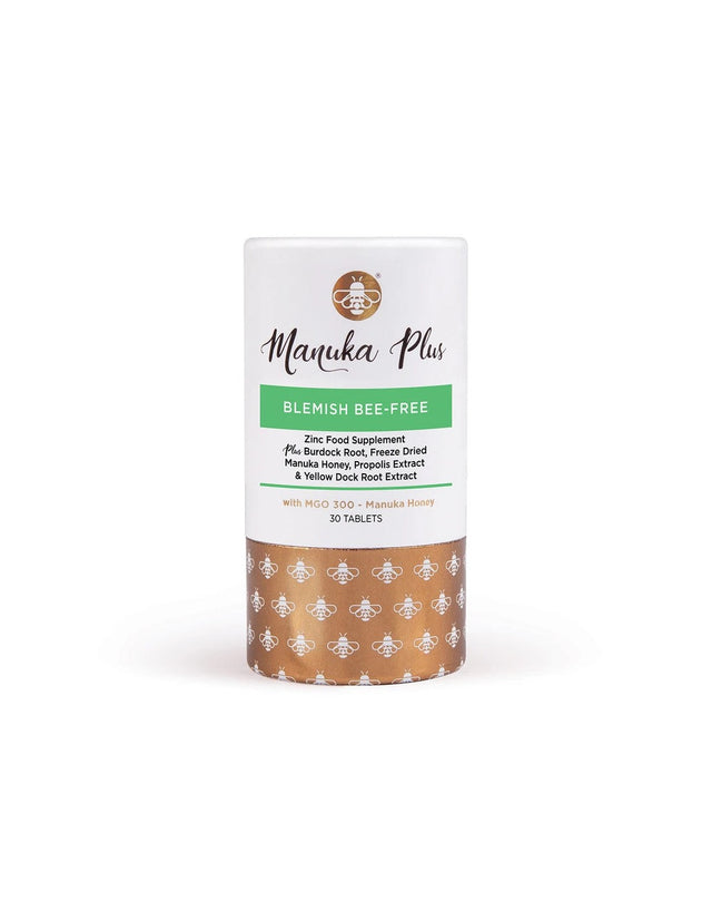 Manuka Plus® Blemish Bee Free/ Формула против петна по кожата с мед от Манука MGO 300 х 30 таблетки - Nutra Best Bulgaria