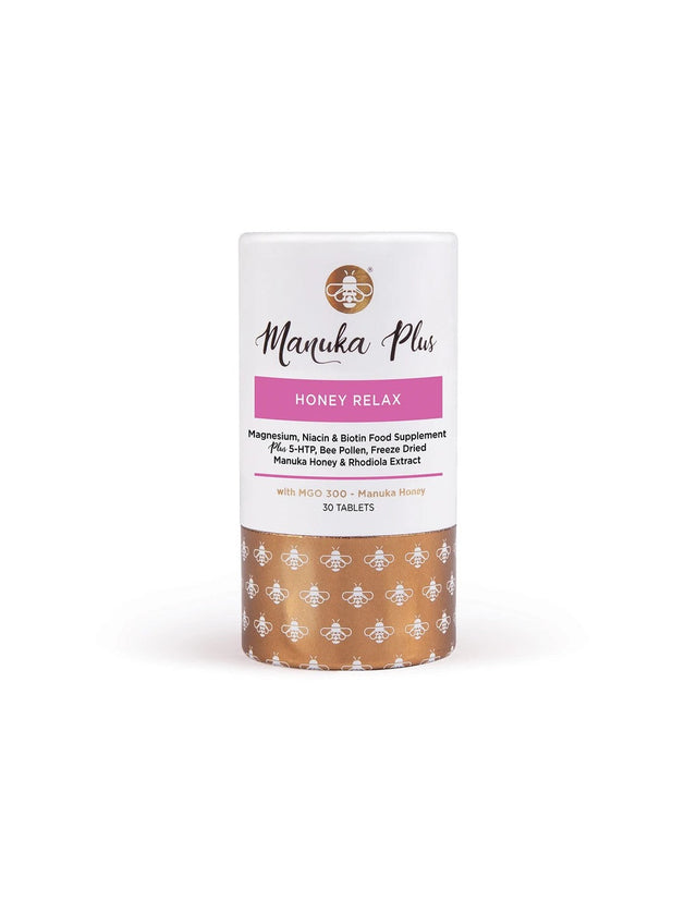 Manuka Plus® Honey Relax/ Формула срещу умора и отпадналост с мед от Манука MGO 300 х 30 таблетки - Nutra Best Bulgaria