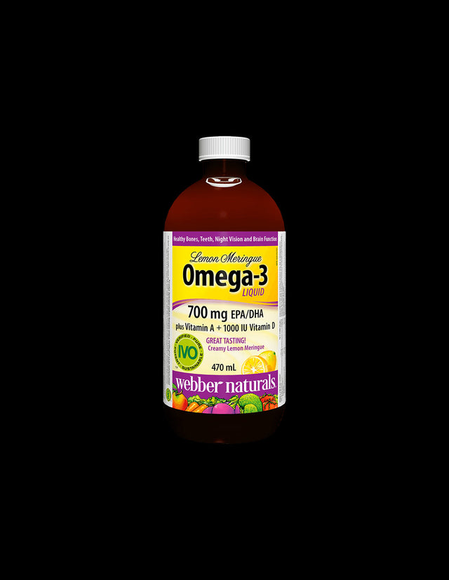 Оmega-3 Liquid plus Vitamin A + Vitamin D3 - Омега-3,1233 mg (700 mg EPA/DHA)  + Витамин D3 и А, 470 ml  Webber Naturals - Nutra Best Bulgaria