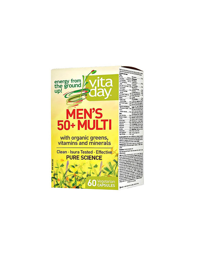 Men's 50+ Multi - Мултивитамини за мъже 50+ (За сила, енергия и потентност), 60 капсули - Nutra Best Bulgaria