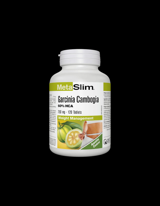 Metaslim® Garcinia Cambogia - Гарциния Камбоджа – за регулиране на теглото, 750 mg, 120 таблетки Webber Naturals - Nutra Best Bulgaria
