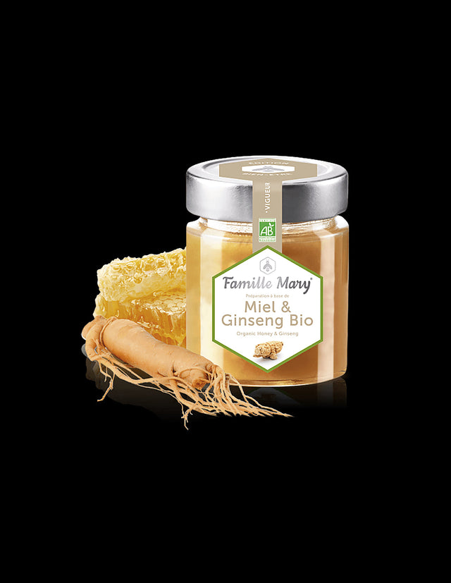 Miel & Ginseng Bio / Био мед от горски цветя + женшен, 170 g Famille Mary - Nutra Best Bulgaria