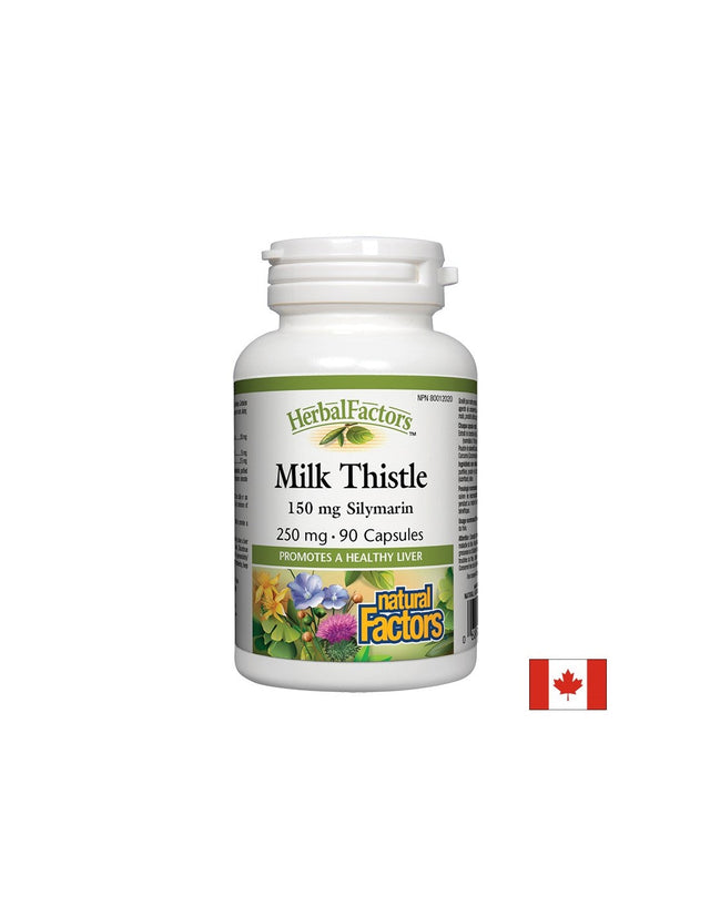 Milk Thistle / Бял трън, 250 mg, 90 капсули Natural Factors - Nutra Best Bulgaria