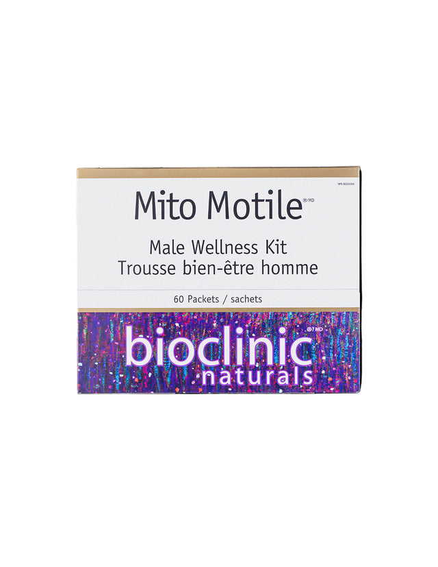 Mito Motile™ Male Wellness Kit/ Фертилитет формула за мъже x 60 пакетчета Natural Factors  Bioclinic Naturals - Nutra Best Bulgaria