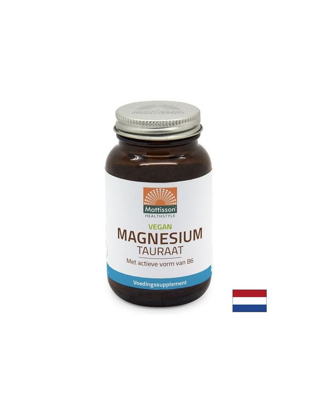 Мозъчна и нервна функция - Магнезий (таурат) + витамин В6, 60 капсули Mattisson Healthstyle - Nutra Best Bulgaria