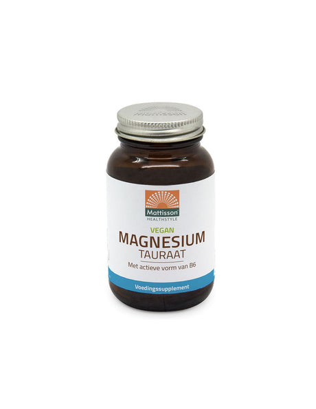 Мозъчна и нервна функция - Магнезий (таурат) + витамин В6, 60 капсули Mattisson Healthstyle - Nutra Best