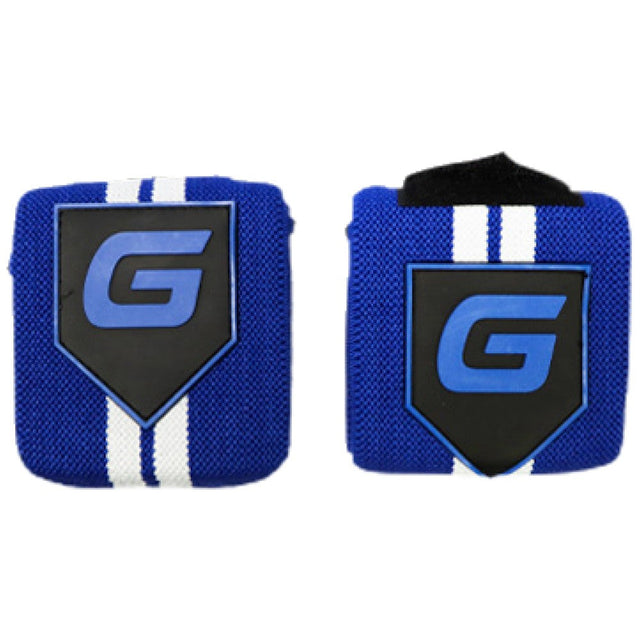 Gaspari Wrist Wraps | Тренировъчни накитници - Синьо и бяло - Nutra Best Bulgaria