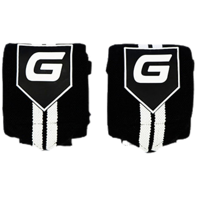 Gaspari Wrist Wraps | Тренировъчни накитници - Черно и бяло - Nutra Best Bulgaria