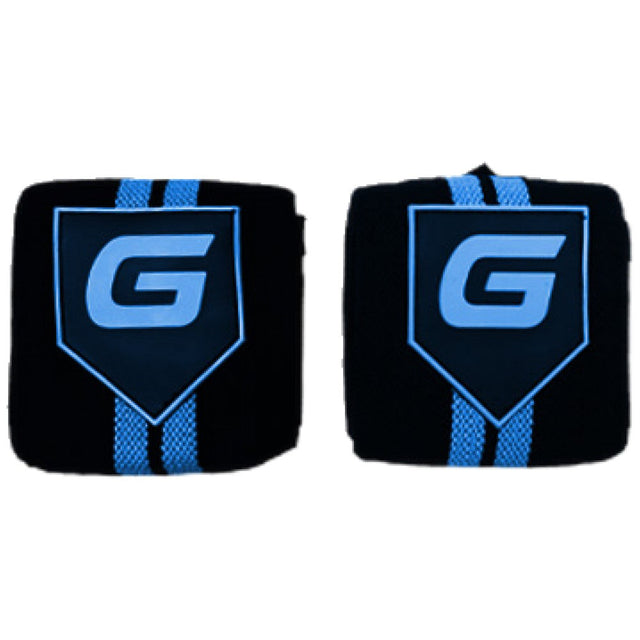 Gaspari Wrist Wraps | Тренировъчни накитници - Черно и синьо - Nutra Best Bulgaria
