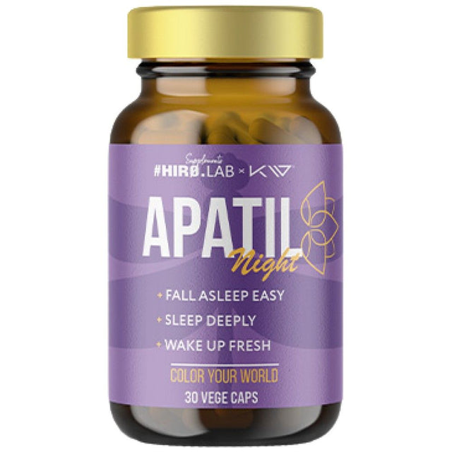 Apatil Night | with L-Theanine, Valerian & Passion Flower - 30 капсули - Nutra Best Bulgaria