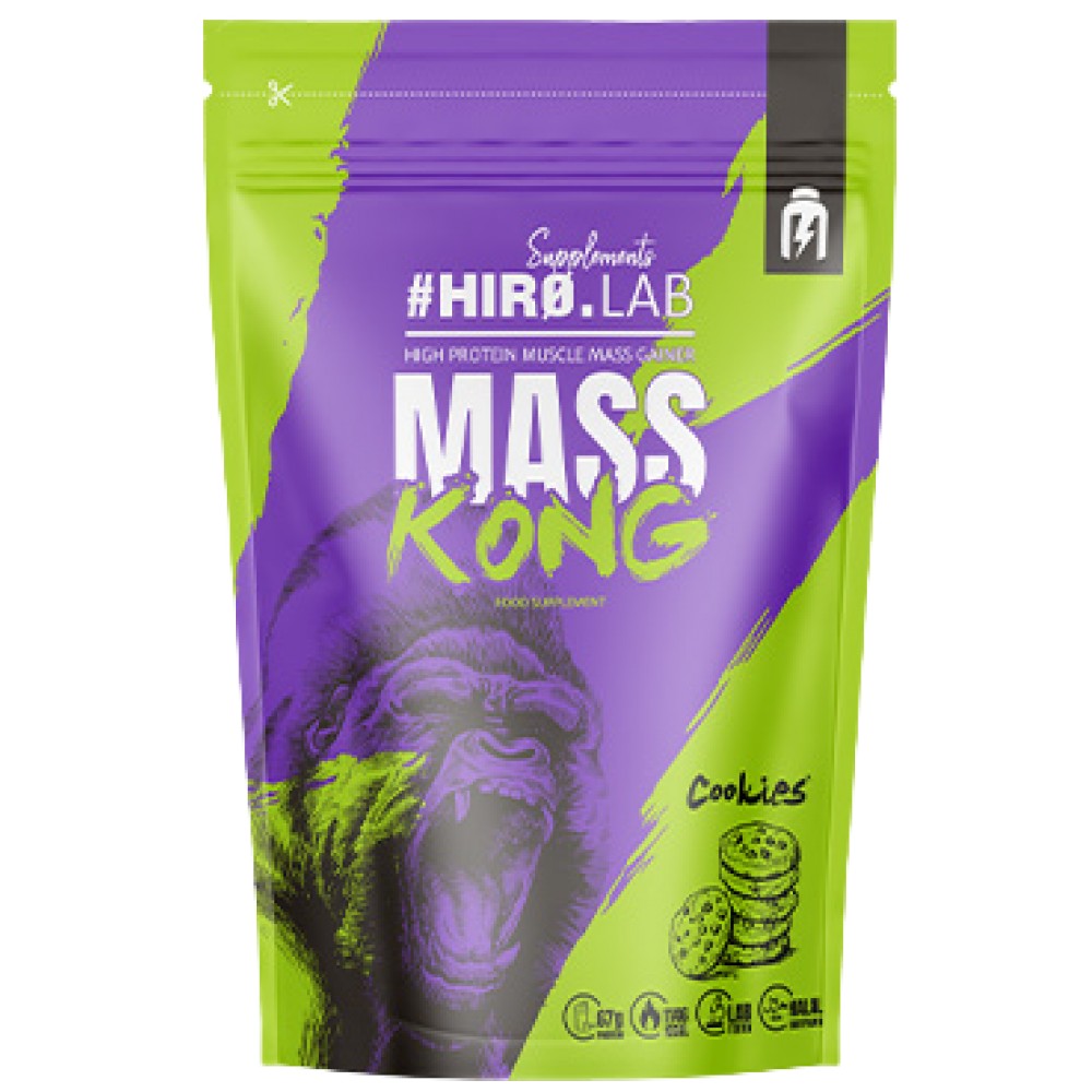 Mass KONG | Low-Sugar & Fat ~ High-Protein Gainer - 1000 грама  Hero.Lab - Nutra Best Bulgaria