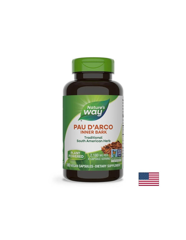 Pau d'Arco 545 mg - 180 капсули  Nature’s Way - Nutra Best Bulgaria