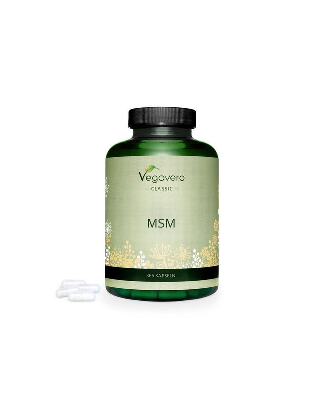 MSM/ МСМ /Метил-сулфонил-метан, 365 капсули, 100% Vegan Vegavero - Nutra Best